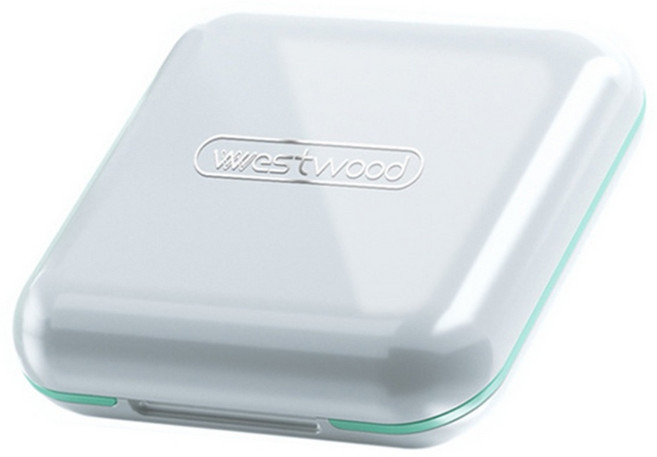 오마이남친 휴대용 영양제 알약 케이스, 화이트, 1개