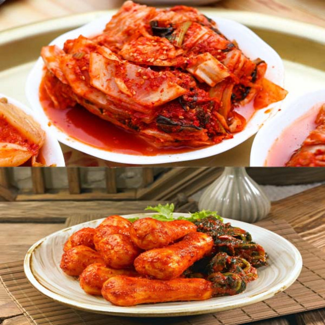 국내산김치 봉화청량산 별미김치세트 (포기 5kg+총각 5kg) 아이스박스포장, 1개