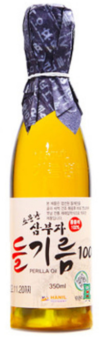 소문난 삼부자 고소하고 진한 100% 들기름 350ml, 1개