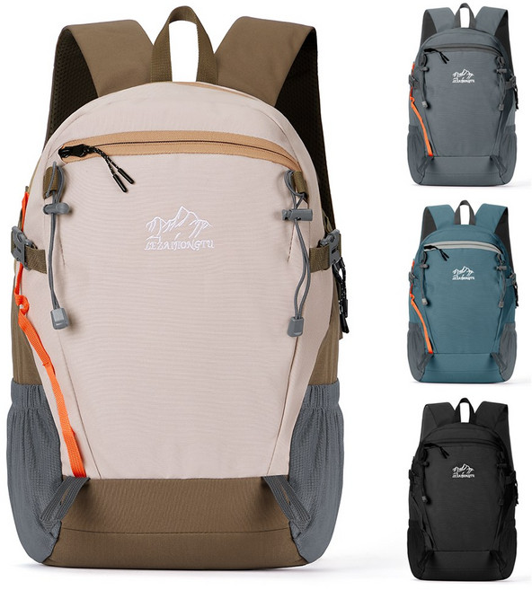 뉴아웃랜더 경량 전면포켓 등산 여행가방 버뮤다 25L, 베이지브라운