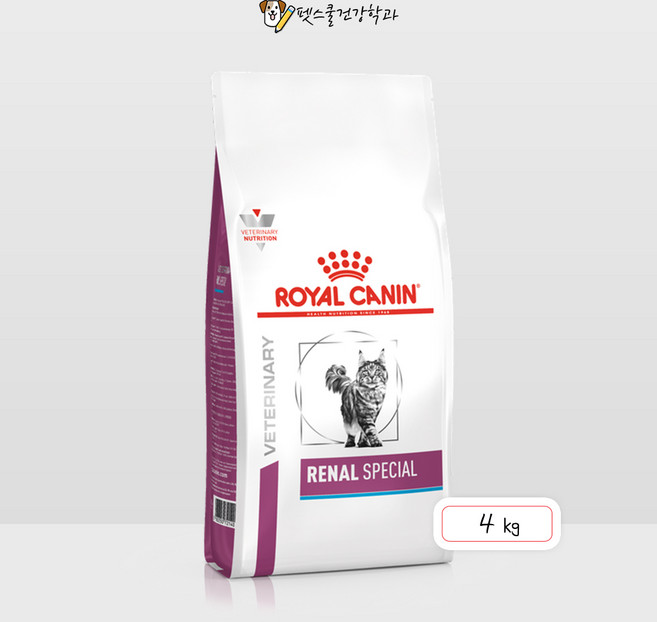 로얄캐닌 캣 레날 스페셜 4kg 처방식.신장질환.신장CAT RENAL Special, 1개, 신장기능개선