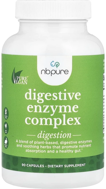 NB Pure 소화 효소 복합체 캡슐 90정, 1개 - 쿠팡