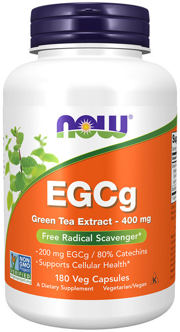 나우푸드 EGCg 녹차 추출물 400mg 베지 캡슐, 1개, 180정