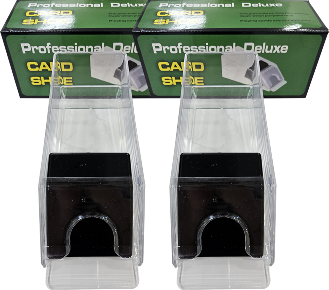 [15시 이전 주문 당일발송] 카드슈 카지노 4팩용 빠른배송의 랜덤 카드분배기, 2개, 투명