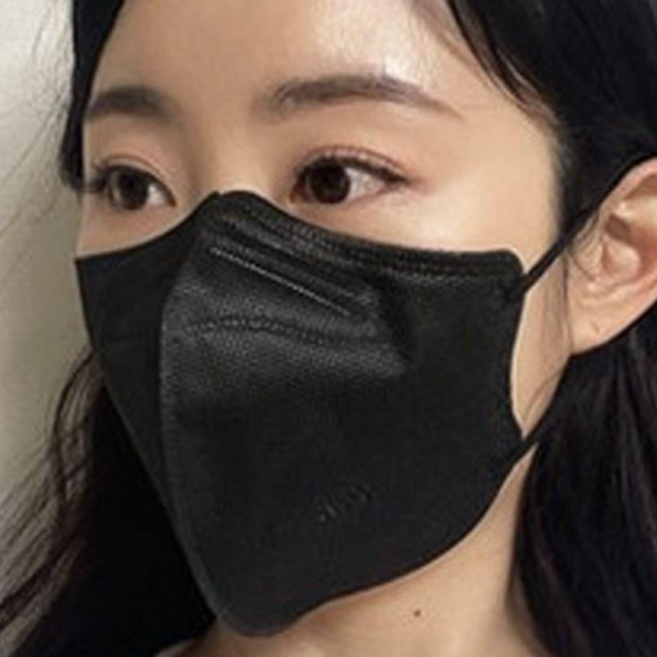 여름용 새부리형 국산 KF94 델큐어 라이트 각인 마스크 닥터 펩스토리 제로 스타일 성인 대형 로드 베이, 검정, 10개, 5개입