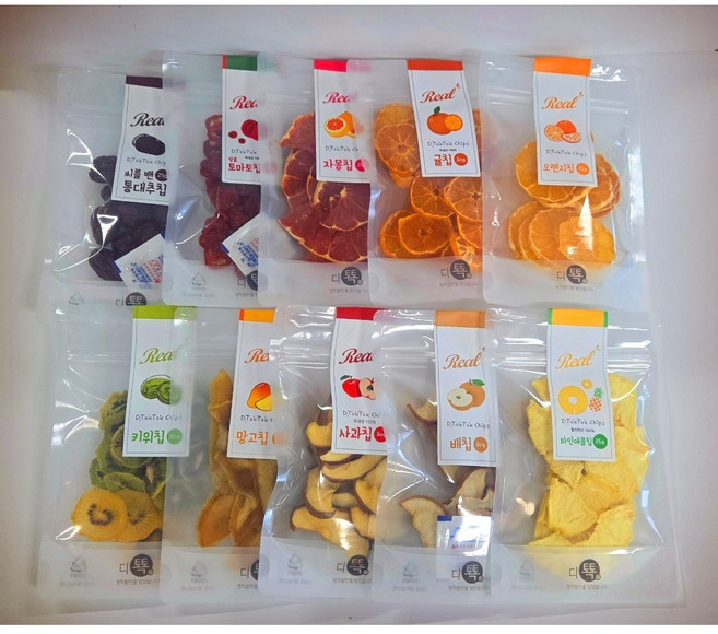 첨가물없이 과일만 건조시킨 10가지 과일모듬칩 건강간식 술안주로 최고에요, 1