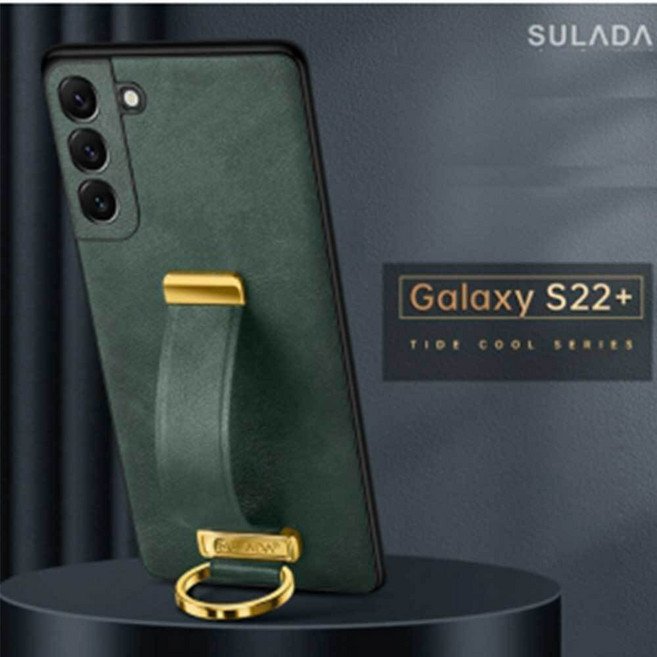 갤럭시 S24 S22 플러스 울트라 아이폰14 메탈 가죽 스트랩 유행 핸드폰 케이스