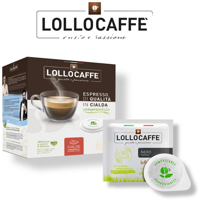 이탈리아 나폴리 장인 로스팅 [롤로 LOLOCAFFE ] PODS - NERO Espresso 50EA 네로 파드 진한 에스프레소 커피 고급 원두커피 강배전 다크로스트, 1개, 50개입, 7.5g