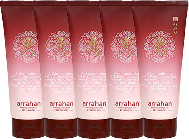 각질 스크럽 아라한 한방 필링젤 각질 피지, 180ml, 5개