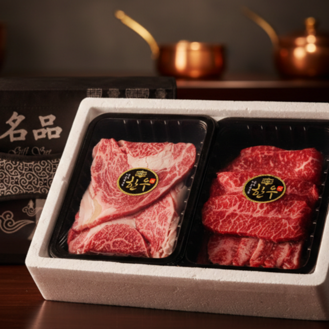 설명절 국내산 소고기 프리미엄 투쁠 실속형 1호 한우 선물세트, 1세트