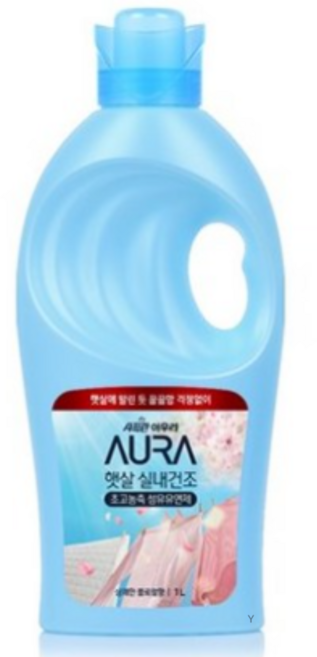 아우라 햇살 실내건조 초고농축 섬유유연제 상쾌한 플로럴향 본품, 1L, 15개