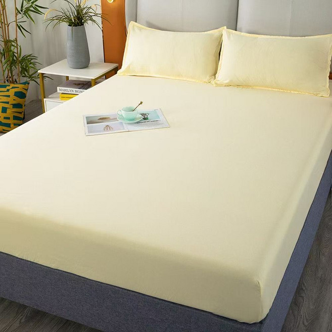 봄날애 단색 침대 매트리스 커버 기숙사 올인원매트리스커버 사계절 사용 가능