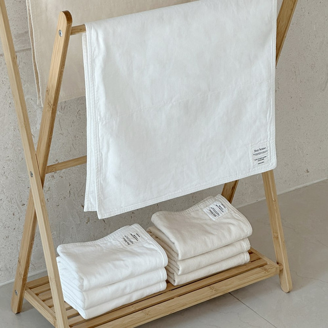 무형광 소창수건 100% 순면 먼지적고 빠른건조 Stay house, 11개, 소창수건 3겹 (정련완료), 내추럴 컬러