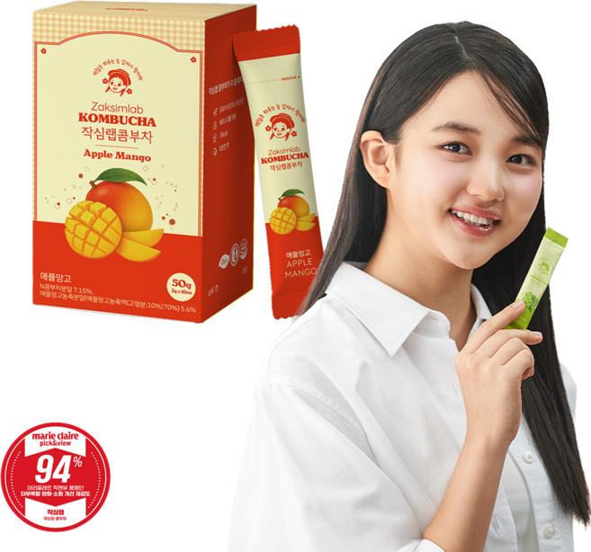 [NEW] 작심랩 콤부차 애플망고, 5g, 1박스, 10개입