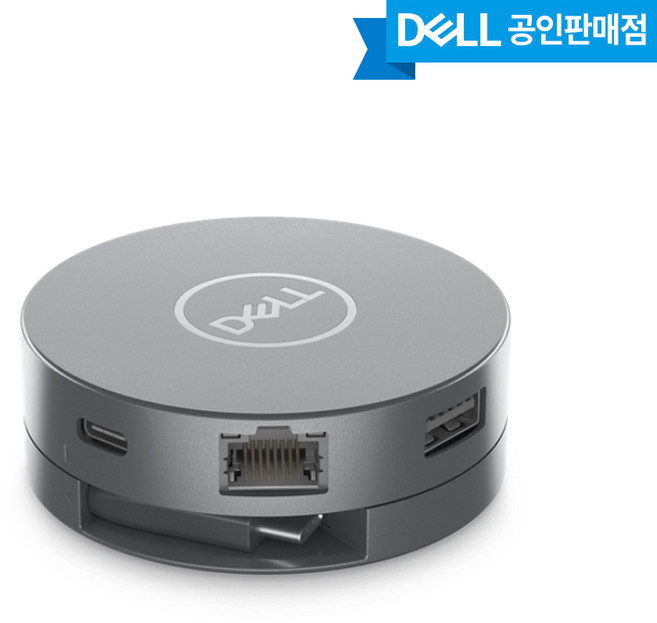 델 정품 USB-C 4K 모바일 어댑터 DA305 / 6-in-1 노트북 멀티포트 허브/ 트래블어댑터/ 휴대성, 단품, 1개