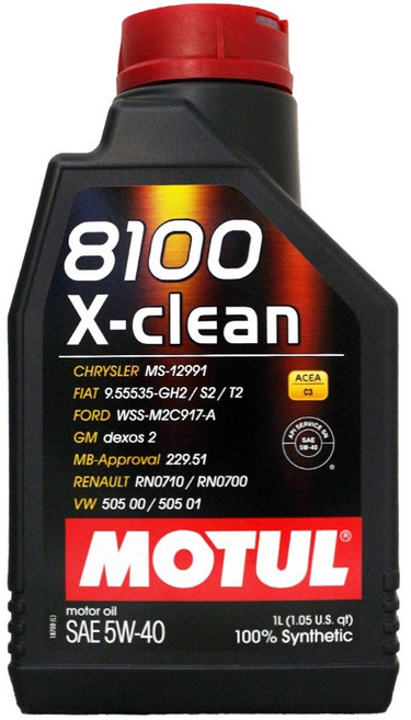 【易油網】MOTUL 8100 X-CLEAN 5W40 全合成機油, 1個