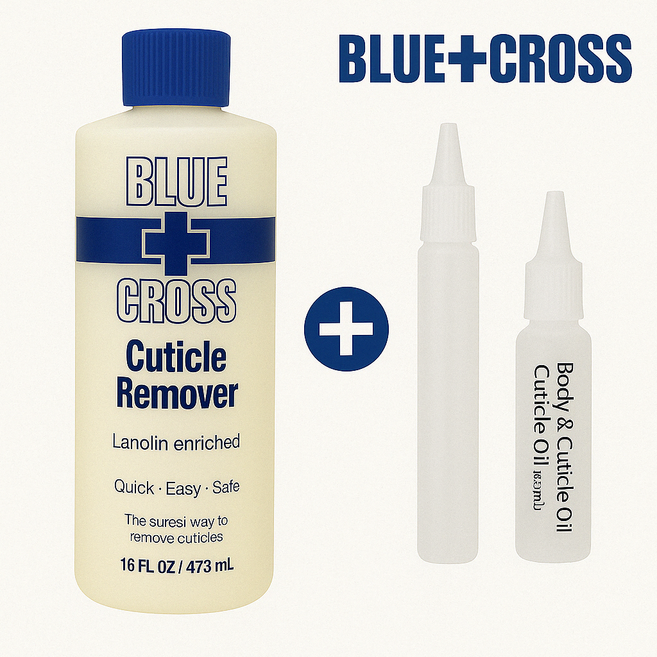 블루크로스 16oz(1개) 큐티클 리무버+사은품 (큐티클 오일+ 공병), 1개, 473ml