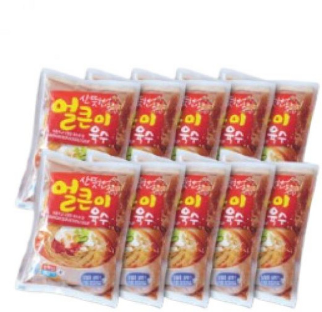 산뜻한 얼큰이 육수 물회 냉면 냉짬뽕 활어 육회 소스 340g 10개