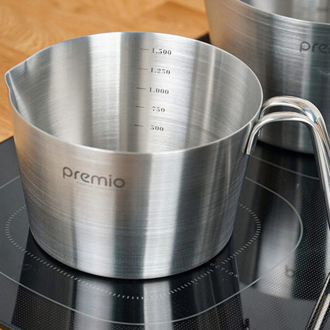 키친아트 인덕션가능 컵앤팟 스텐 계량컵 16cm, 1개