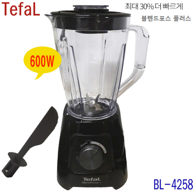 테팔 블렌드포스 플러스 BL4258CKR 600W 2단계 속도조절 이중 잠금, BL4258KR