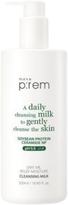 메이크프렘 세이프 미 릴리프 모이스처 클렌징밀크 500ml, 1개