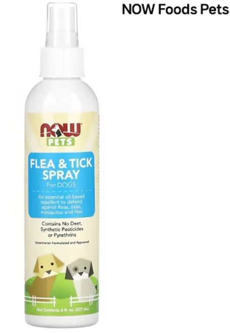 NOW Foods Pets 나우푸드 팻츠 반려견용 벼룩n진드기 스프레이 237ml, 1개 - 쿠팡
