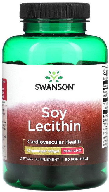 스완슨 대두 레시틴 90정 Swanson Soy Lecithin, 1