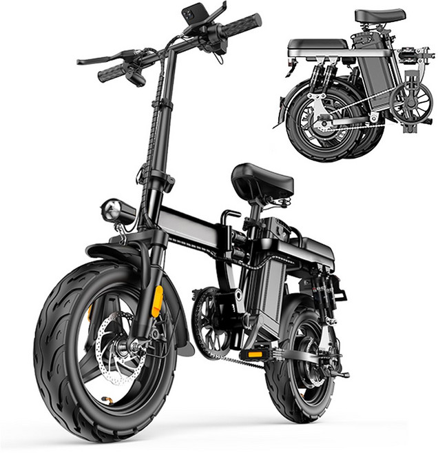 전동식 자전거 접이식 전기 프리미엄 충전 장거리 초경량 탈착배터리 성인용 가성비, 그레이, 알루미늄