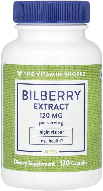 귀한영양제입니다 The Vitamin Shoppe 빌베리 추출물 캡슐 120정(캡슐 1정당 60mg) 곧 다나가요, 1개, 120정 - 쿠팡