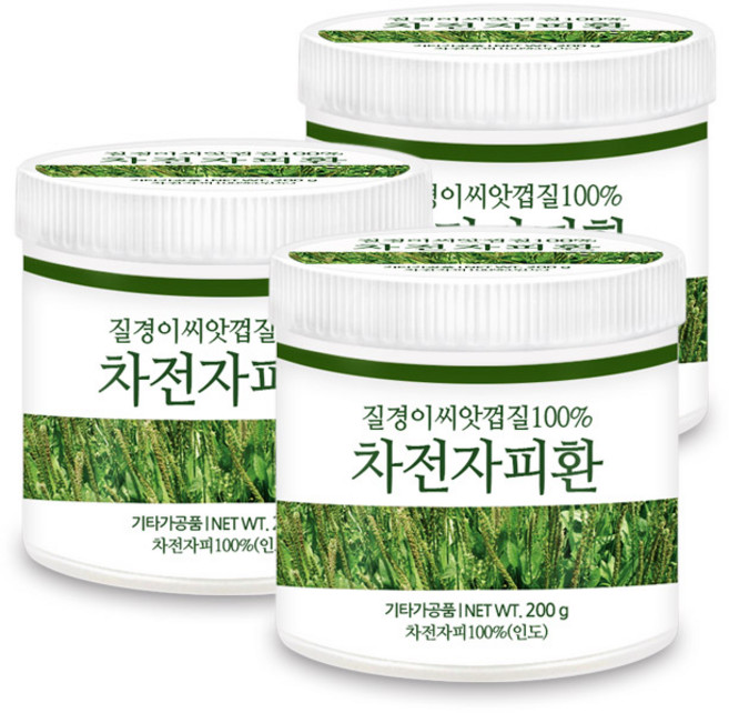 푸른들판 차전자피 환 100%, 200g, 3개