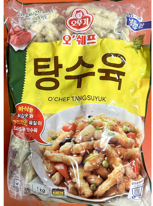 오뚜기 탕수육 1K X8 탕수육 중식, 초특가 오뚜기냉동식품 오뚜기 탕수육 1K X8, 1kg, 8개