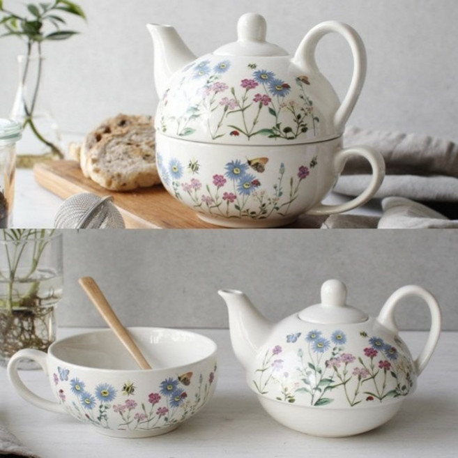 꽃무늬 티포원, 1개