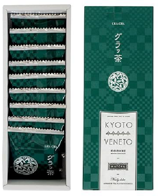 교토 베네토 말차 녹차 랑그드샤 쿠키 과자 9개입, 1세트