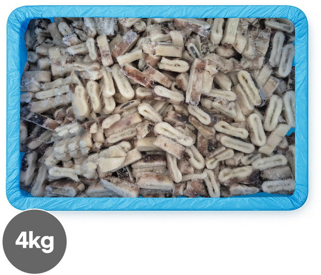오징어링 4kg 냉동 절단 통오징어 대용량 링채 업소용 대용량 벌크, 오징어링 4kg/소