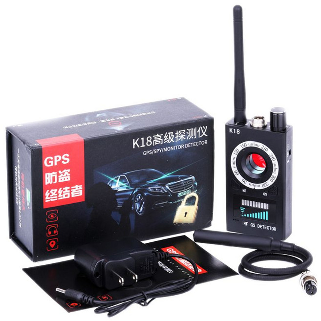 1MHZ-6.5GHZ K18 안티 스피 RF 탐지기 카메라 무선 버그 감지 GSM Finder, 1개