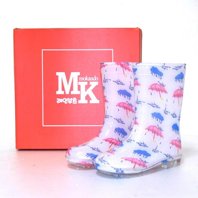 (MK) SCENT시리즈 (레인화이트) 유아 아동장화 레인부츠 안전장화 패션장화 다양한시리즈