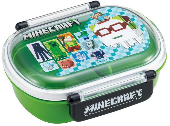 Skater Minecraft 26 軟式午餐盒 360ml, 綠色, 1個