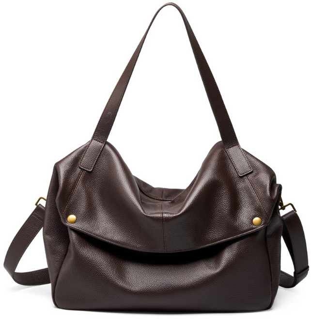 미녹지구 여성용 프리미엄 천연 소가죽 숄더백 빈티지 부드러운 크로스백 가방 대용량 핸드백