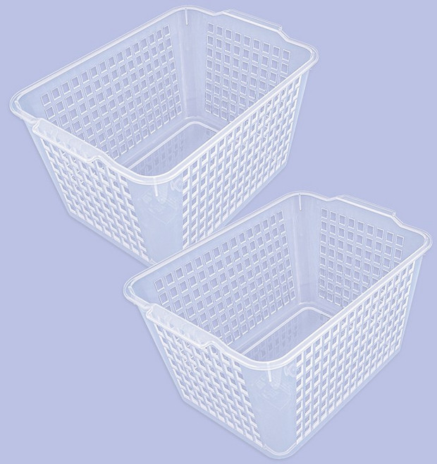 이노마타 윈디 다용도 정리 바스켓 4519 딥, 클리어, 2개