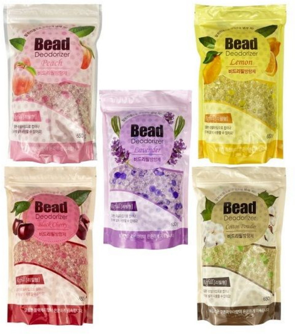 Itsok 1+1 비드방향제 리필 650g 5가지향 실내방향제, 1개, 레몬향