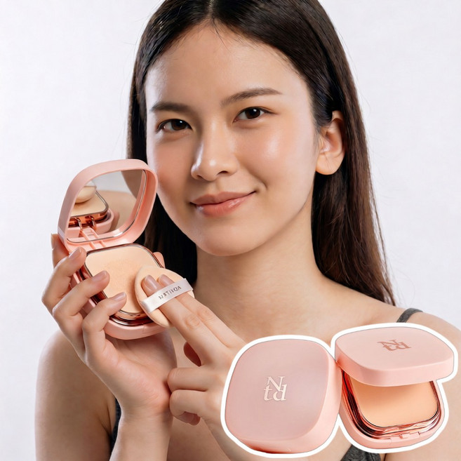 지브온 무결점 실키 커버 쿠션 승무원 물광 밀착 잡티제거 팩트, #나틴다 실키 커버 팩트_23호, 1개