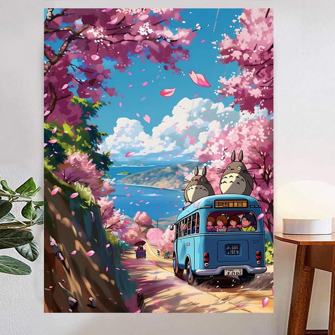 일본 애니메이션 이웃집 토토로 패브릭포스터 벽장식 인테리어, 6