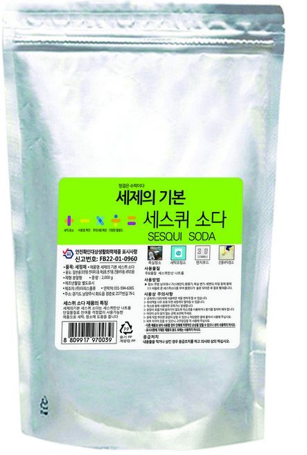 세제의기본 세스퀴 탄산 소다 2kg(리필용), 2kg, 1개