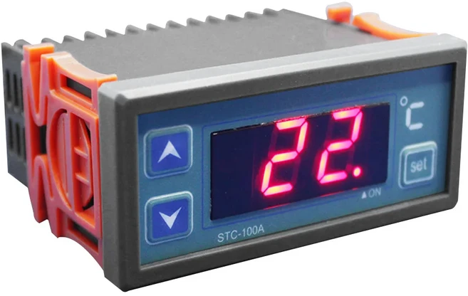 STC-100A AC 220V LED 디지털 온도 조절기 가열 냉각 2M NTC 센서 인큐베이터, 01 220V