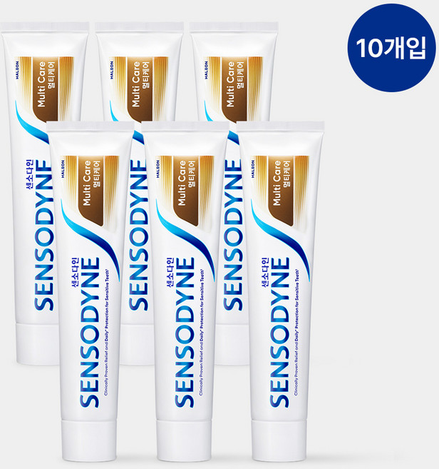 센소다인 멀티케어 치약 시린이전용, 100g, 10개