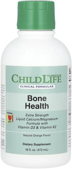 ChildLife Clinicals 비타민D3 및 비타민K2 함유 액상 칼슘/마그네슘 포뮬라 엑스트라 스트렝스 천연 오렌지 473ml(16fl oz), ChildLifeClinicals비타민D3및비타민K2함, 1개, 473ml - 쿠팡