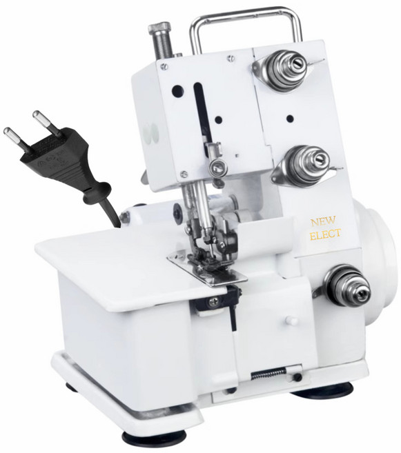 뉴일렉트 오버로크 재봉틀 오버록 미싱기, 화이트, 3실