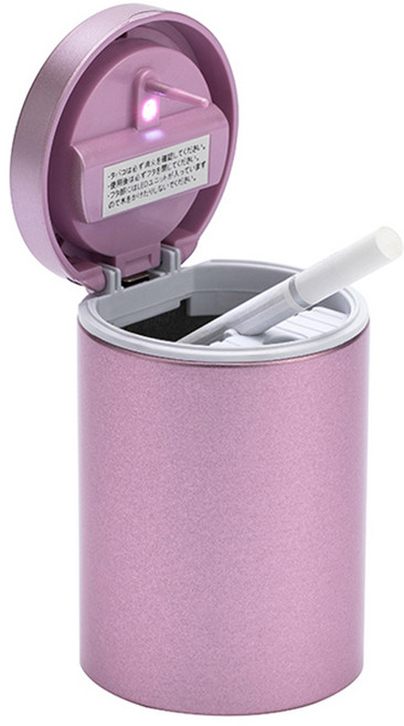 로드블레스 차량용 심플 LED 재떨이 PF-224 핑크, 1개