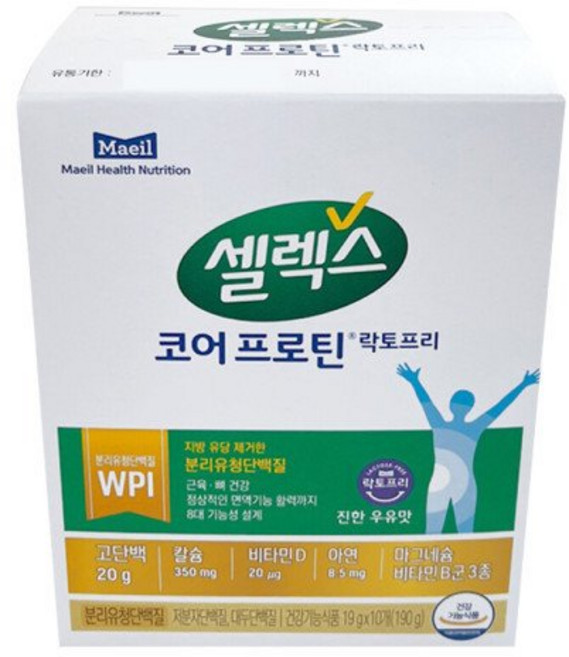 셀렉스 매일유업 코어 프로틴 락토프리 19g 10포 / 써클, 190g