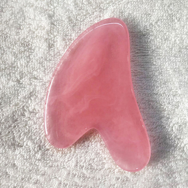 괄사 마사지 림프순환 얼굴 바디 세라믹 하트 승모근 마사지기 종아리 다리 허벅지 마사지기 핑크 S125, 모델명/품번, 단품